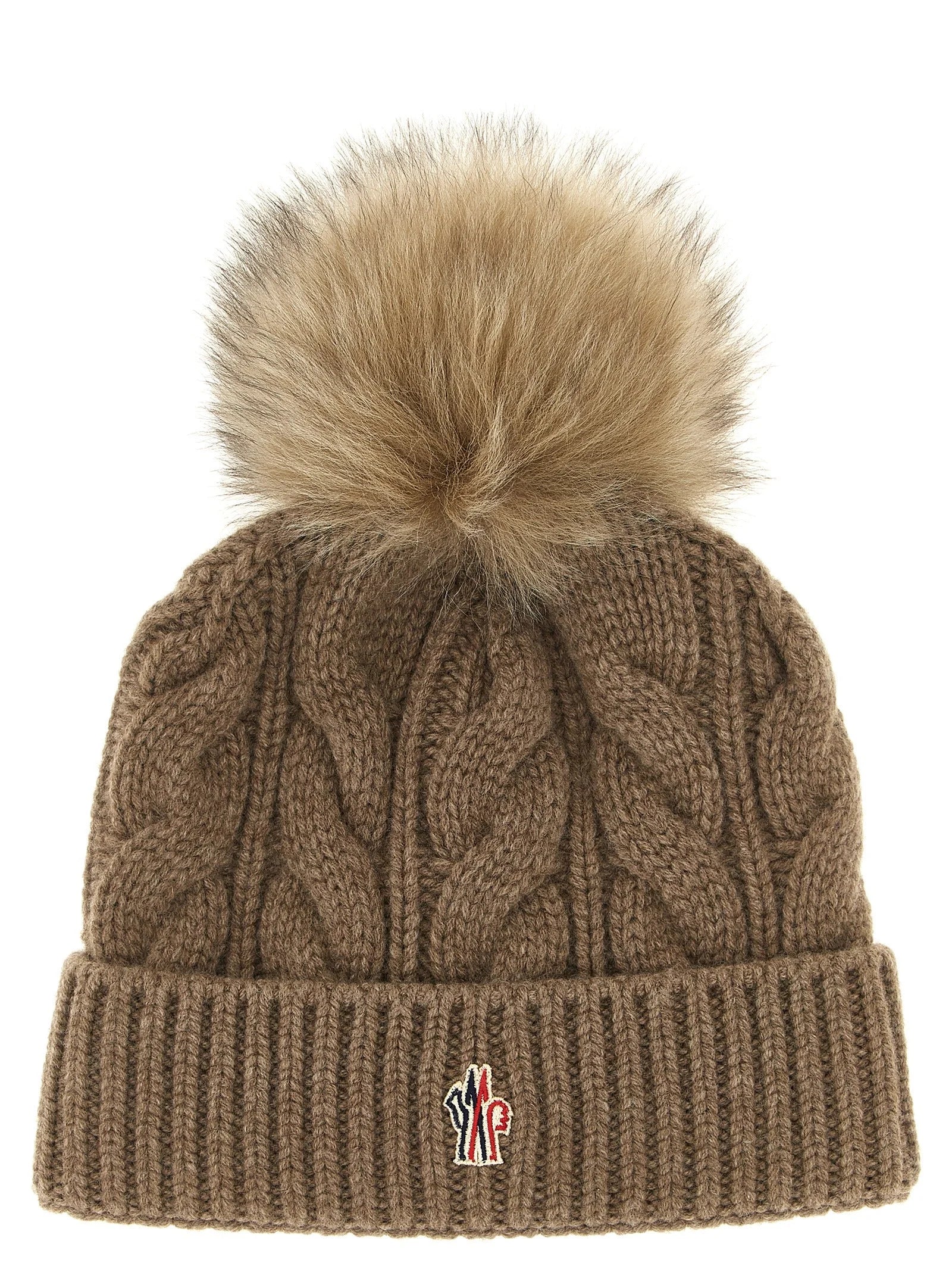 Moncler Grenoble Brown Virgin Wool Beanie - UNI