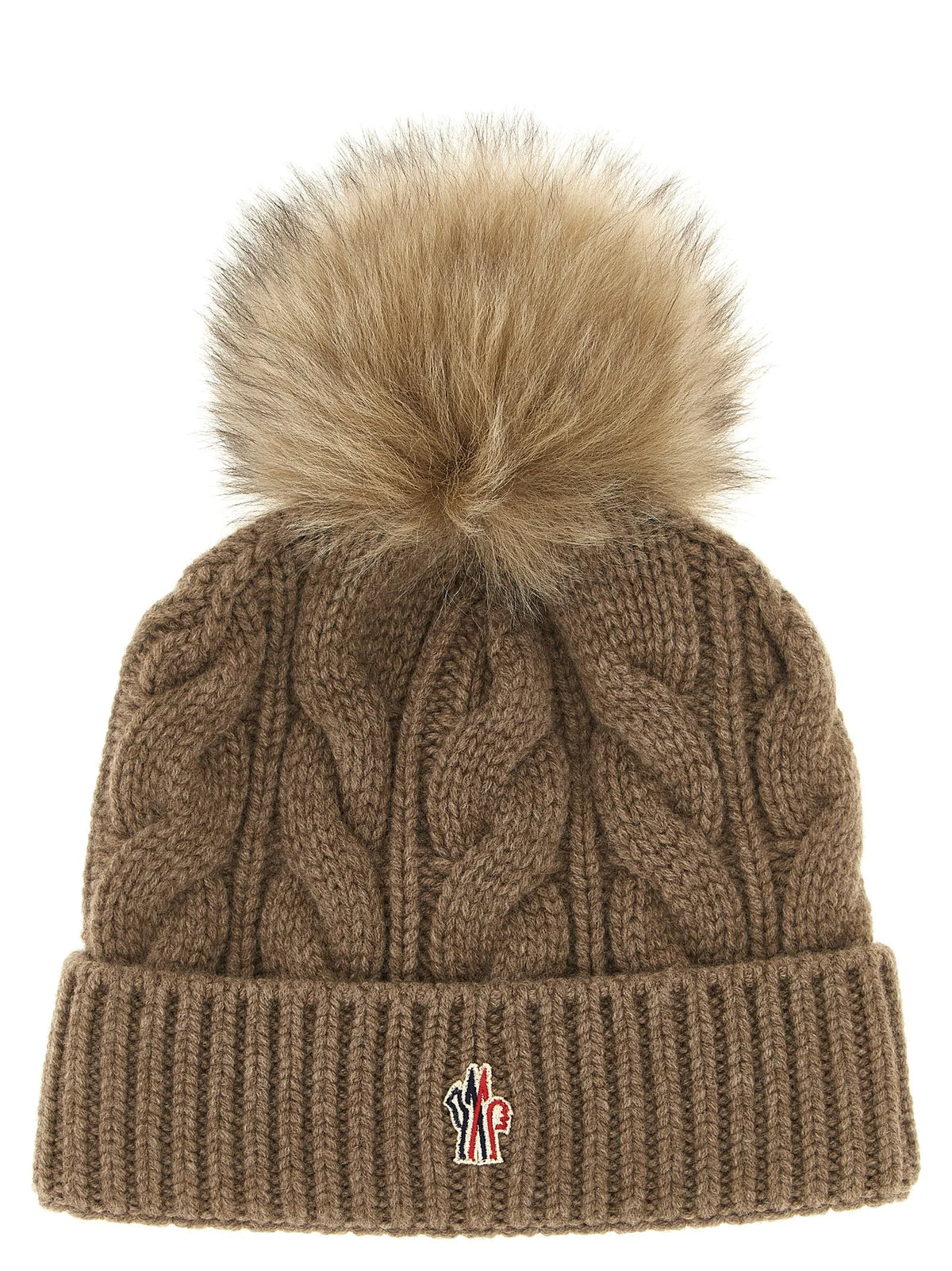 Moncler Grenoble Brown Virgin Wool Beanie - UNI
