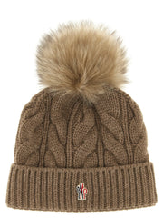 Moncler Grenoble Brown Virgin Wool Beanie - UNI