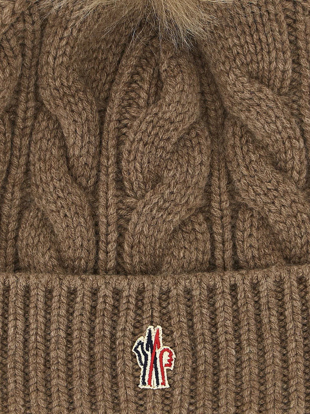 Moncler Grenoble Brown Virgin Wool Beanie - UNI
