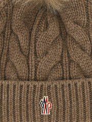 Moncler Grenoble Brown Virgin Wool Beanie - UNI
