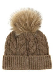 Moncler Grenoble Brown Virgin Wool Beanie - UNI