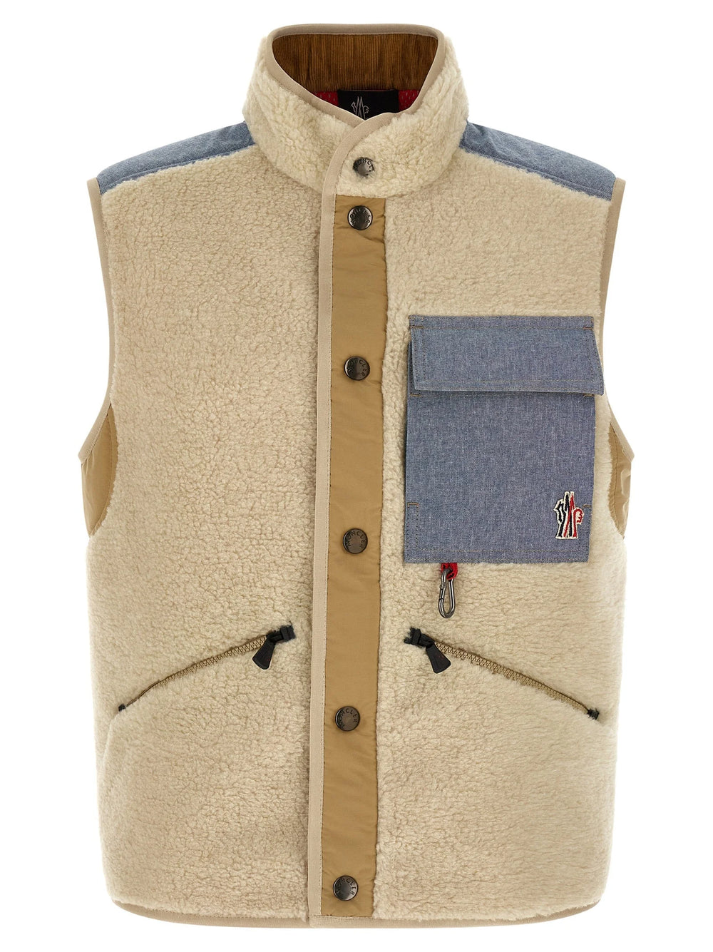 Moncler Grenoble Multicolor Cotton Sleeveless Jacket - L