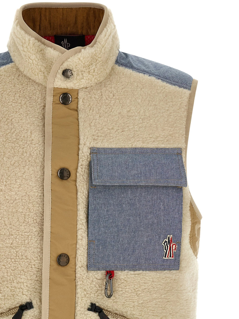 Moncler Grenoble Multicolor Cotton Sleeveless Jacket - L