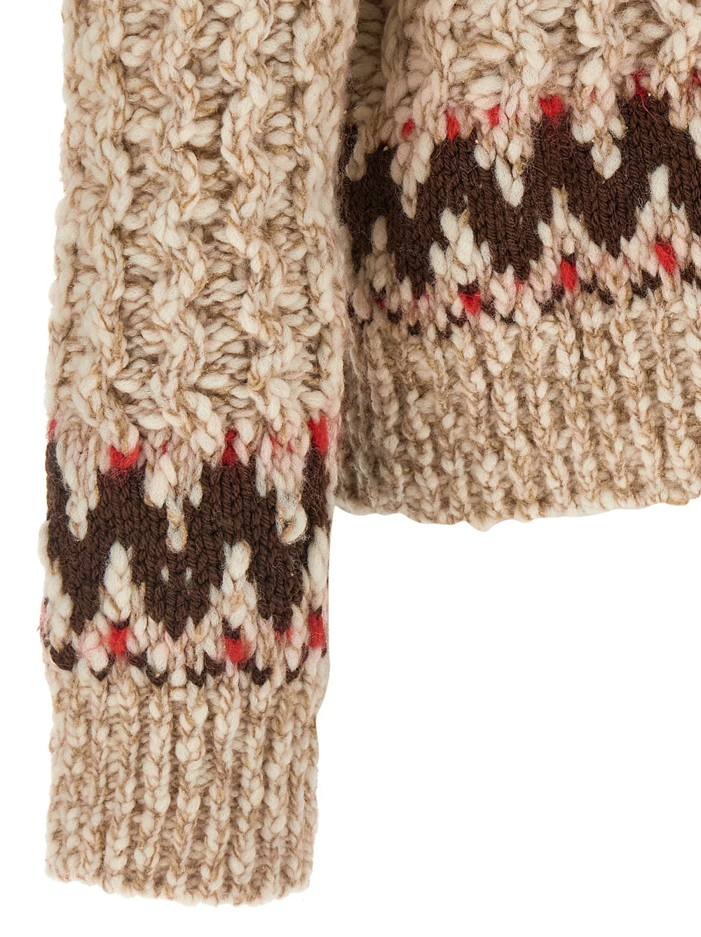 Moncler Grenoble Multicolor Wool Cardigan - M