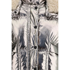 Moncler Grenoble Silver Polyester Coat - 2
