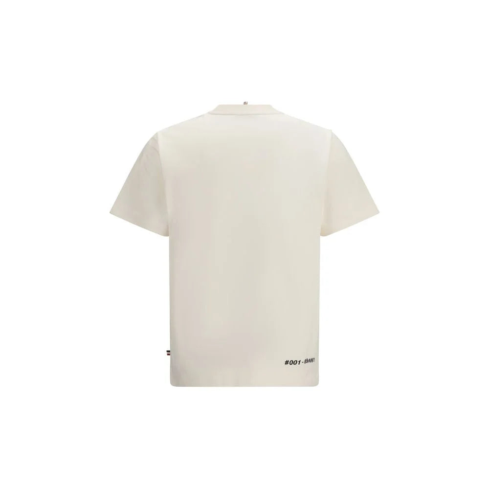Moncler Grenoble White Cotton T-Shirt - M