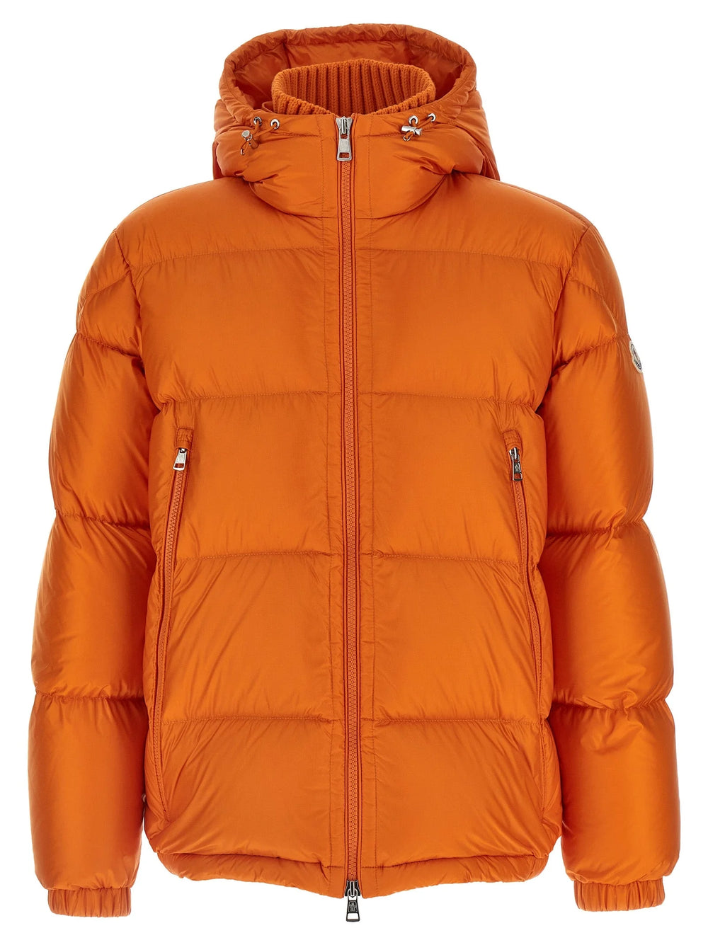 Moncler Orange Polyamide Full-Length Jacket