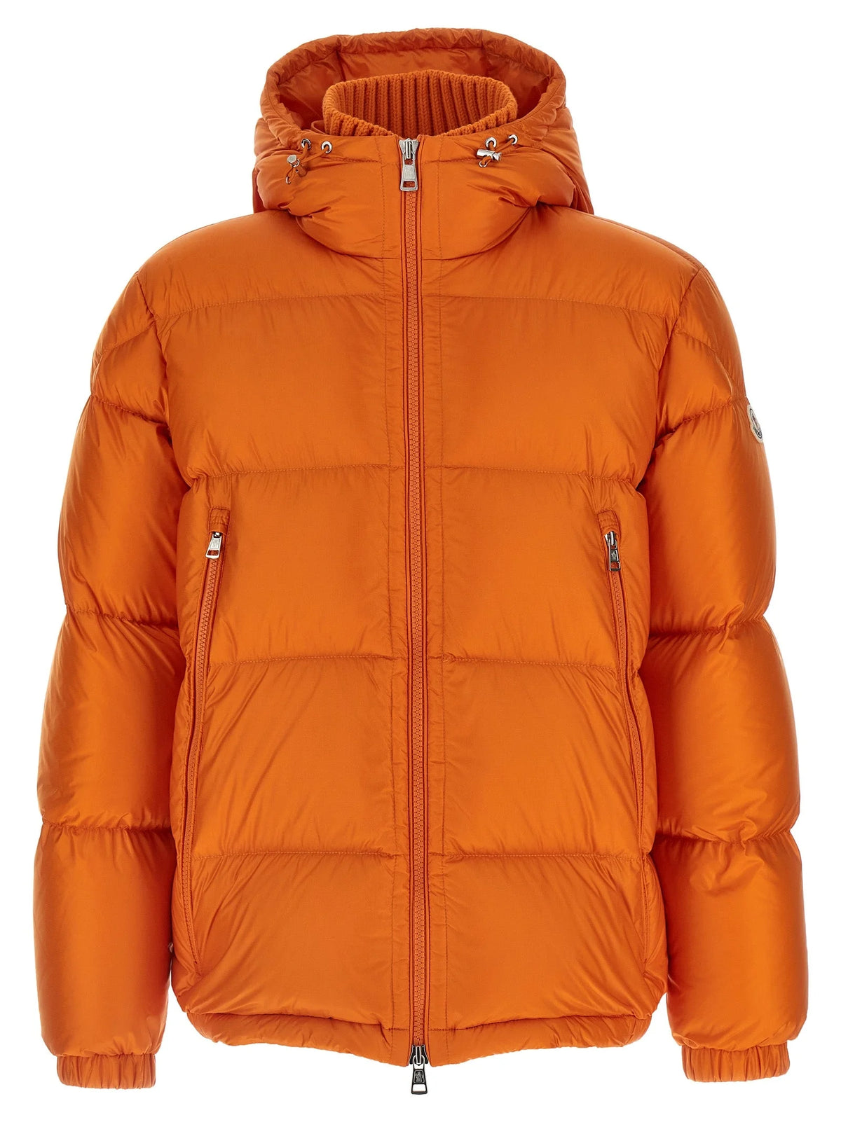 Moncler Orange Polyamide Full-Length Jacket
