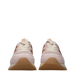 Moncler Pink Szövetes, masszív talpú tornacipők