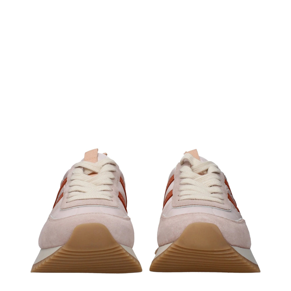Moncler Pink Fabric Chunky Sneakers