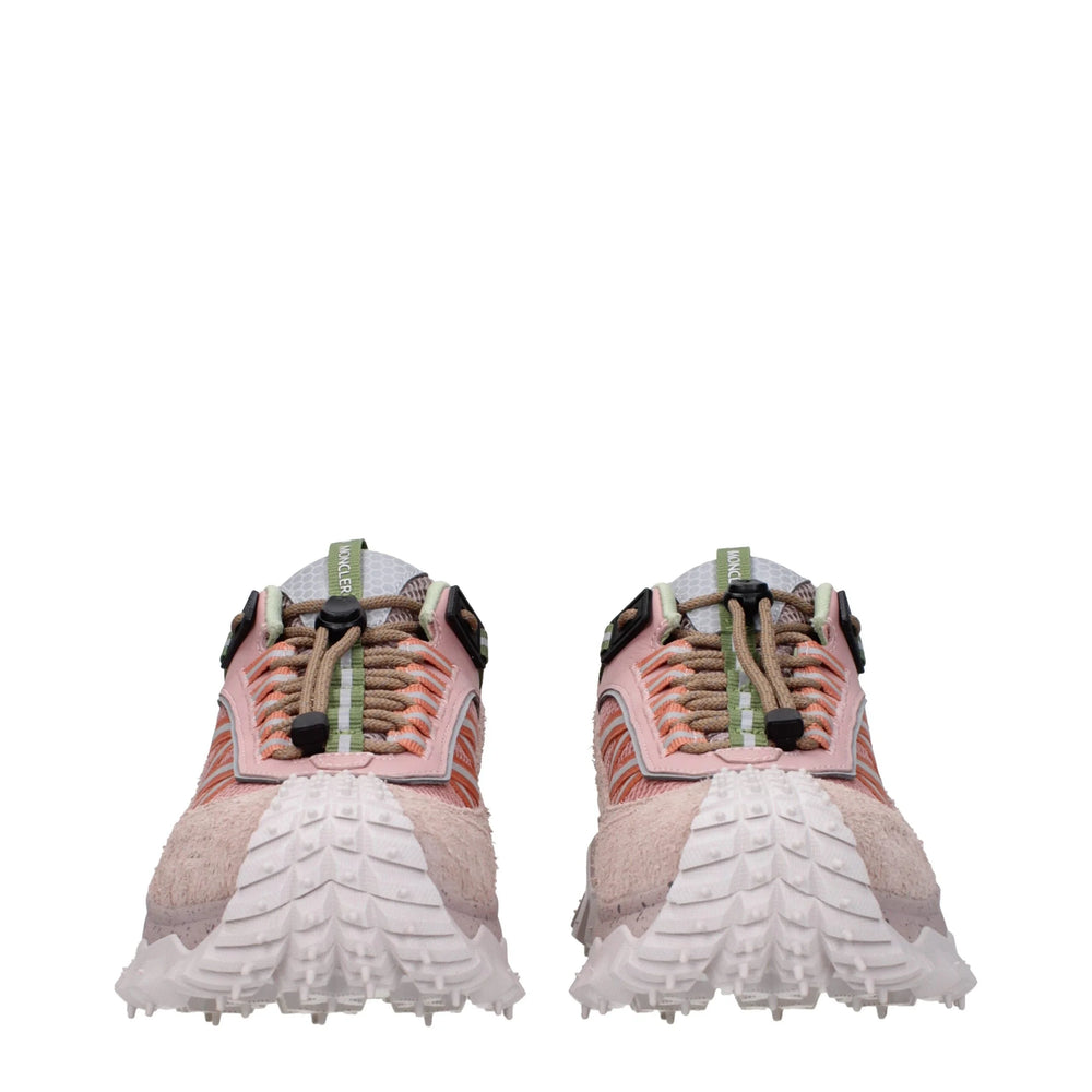 Moncler Pink Leather Athletic Sneakers - EU40/US10
