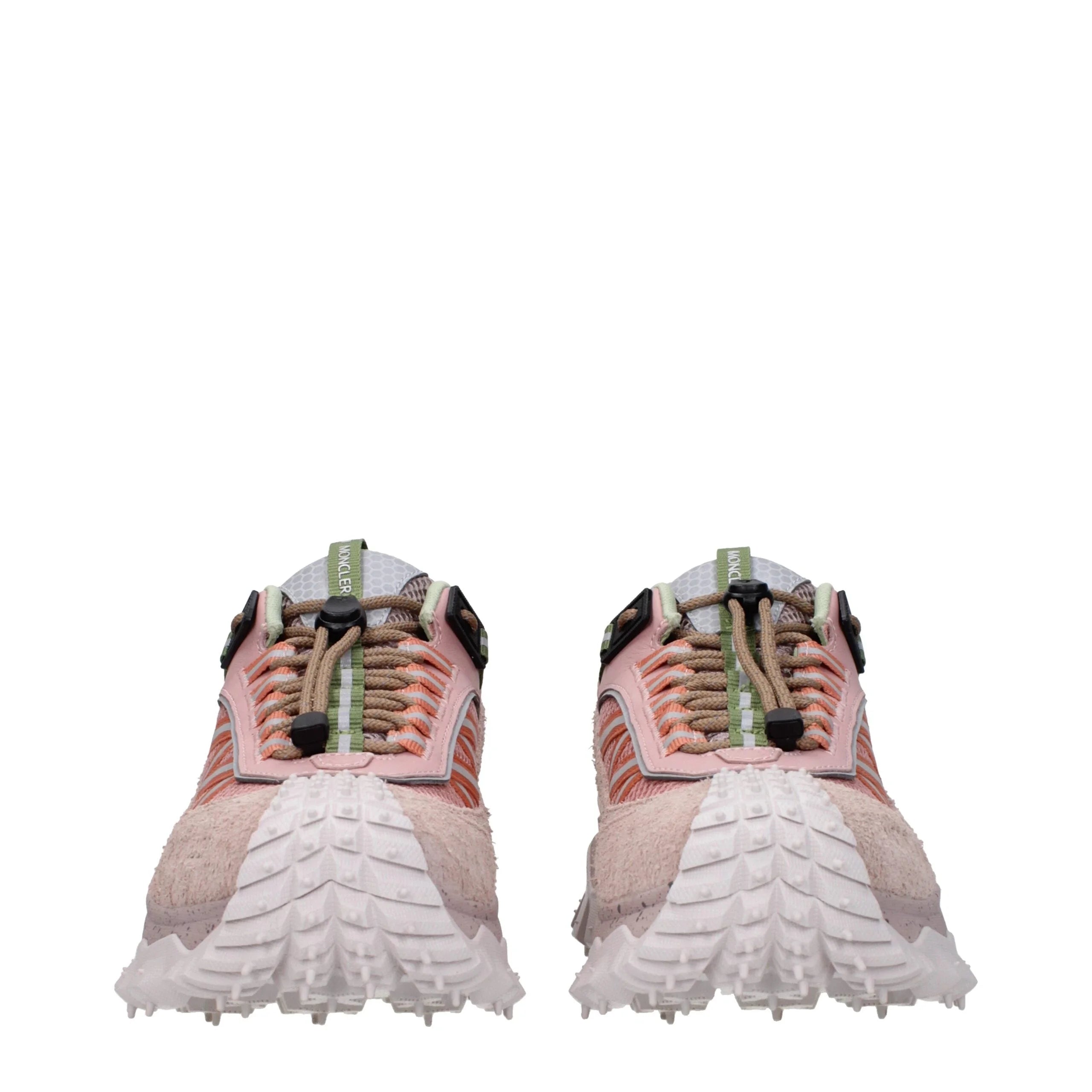 Moncler Pink Leather Athletic Sneakers - EU40/US10