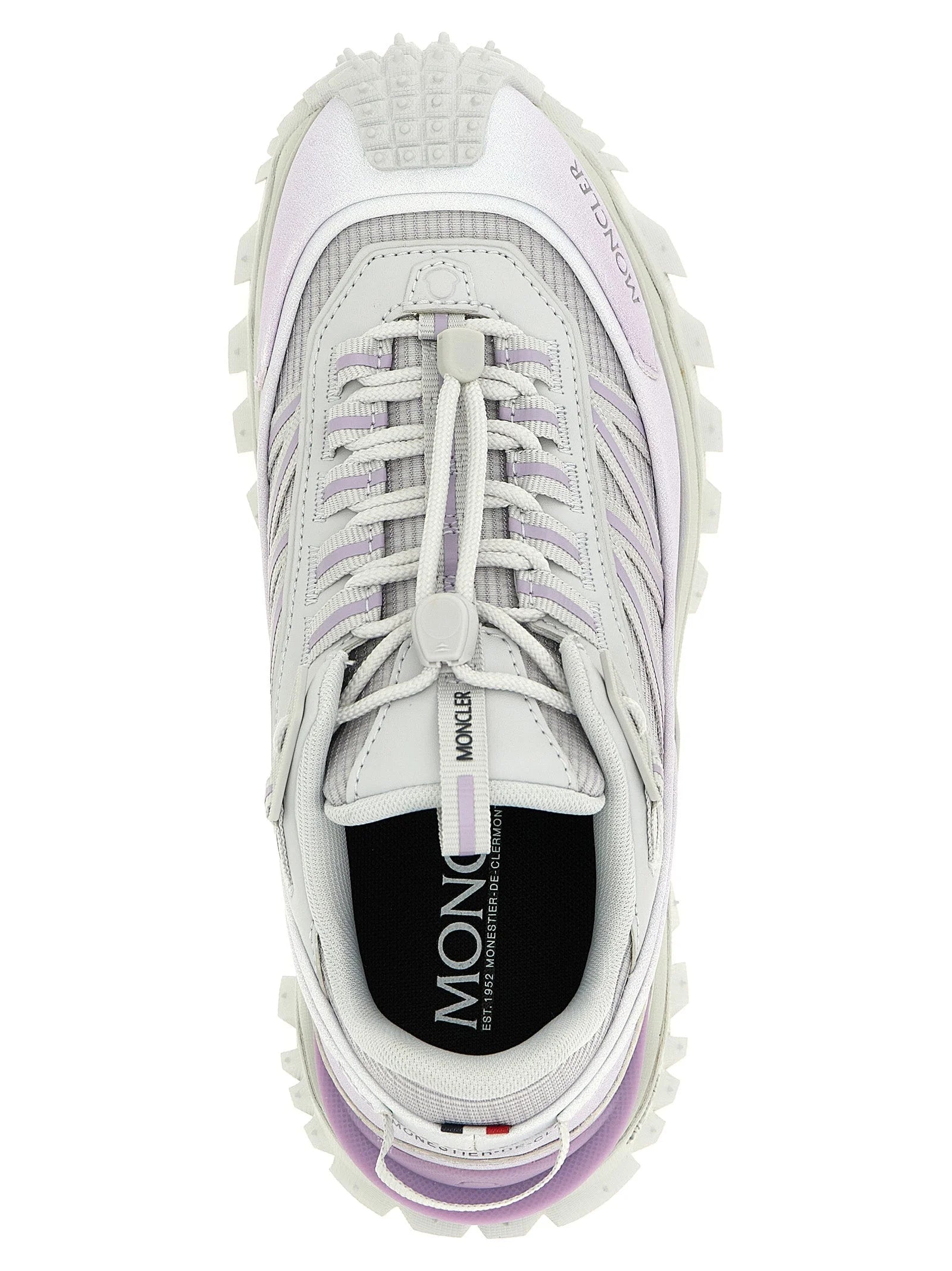 Moncler Purple Polyester Athletic Sneakers