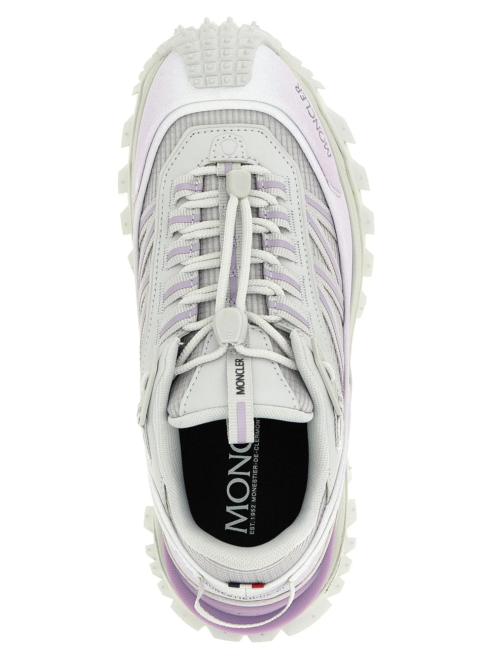Moncler Purple Polyester Athletic Sneakers