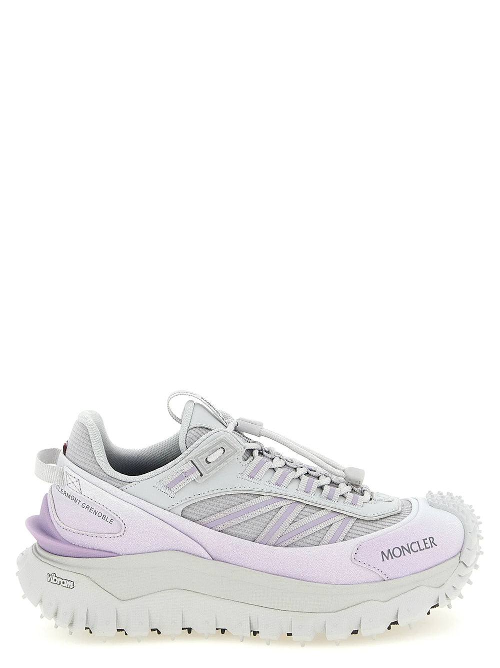 Moncler Purple Polyester Athletic Sneakers