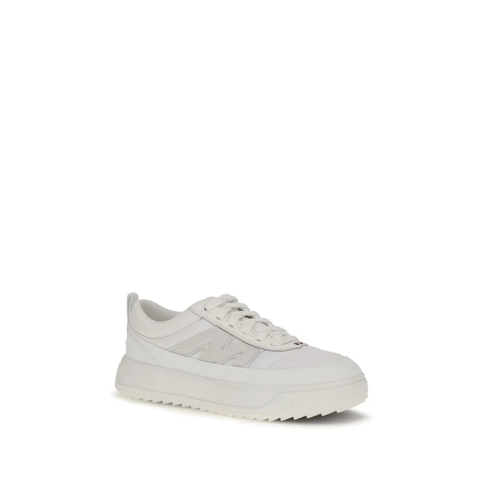 Moncler Weiße Sneaker aus Kalbsleder Bos Taurus