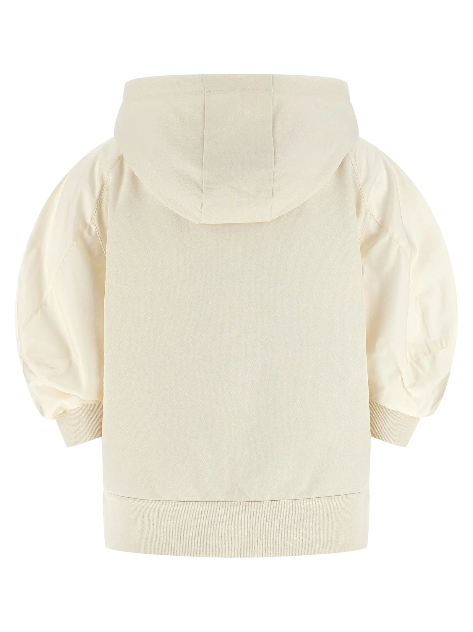 Moncler White Cotton Hoodie