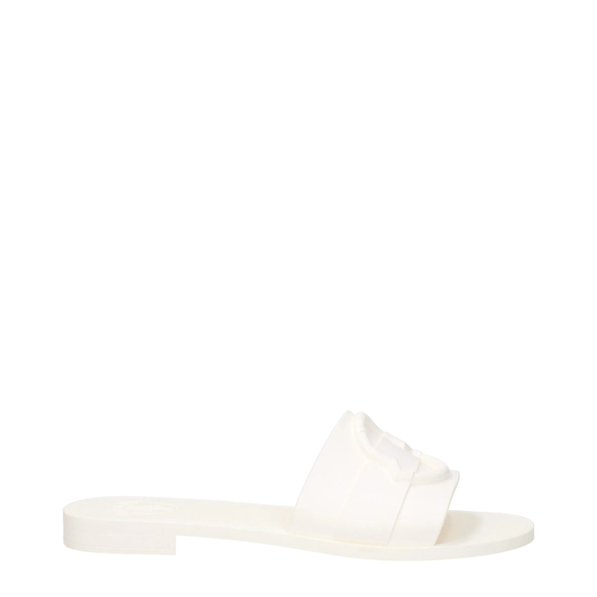 Moncler White Cotton Slippers Sandals - EU40/US10 - Sandals
