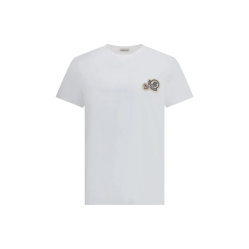 Moncler White Cotton T-Shirt - M