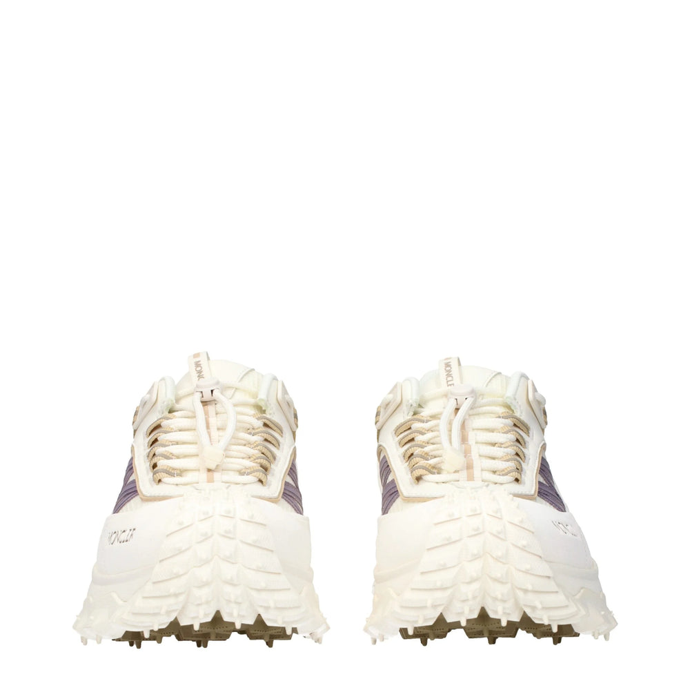 Moncler White Fabric Athletic Sneakers - EU39/US9