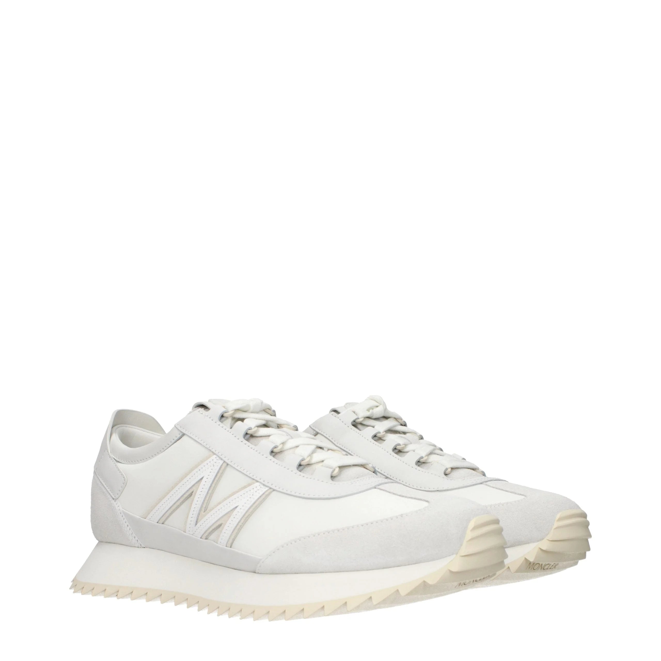 Moncler Witte leren sneakers - EU45/US12