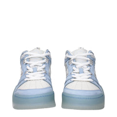 Moncler Baskets Montantes en Cuir Blanc - EU36/US6