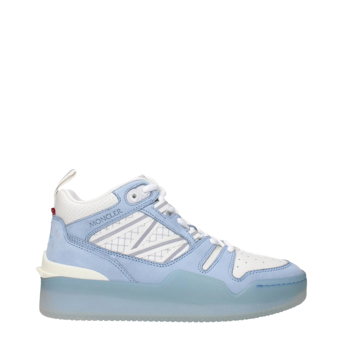 Baskets en cuir blanc Moncler - EU36/US6