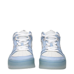 Moncler White Leather High Tops - EU36/US6