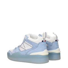Moncler White Leather High Tops - EU36/US6
