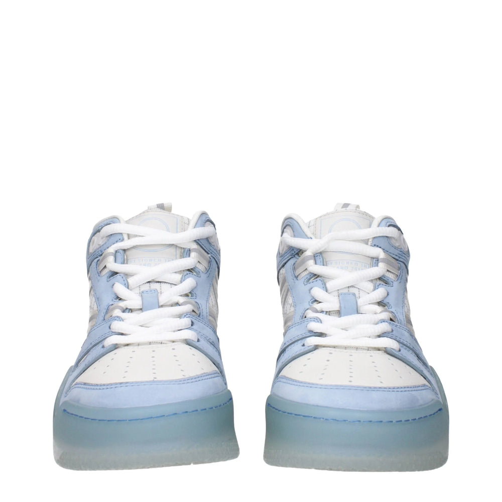 Moncler White Leather High Tops - EU36/US6