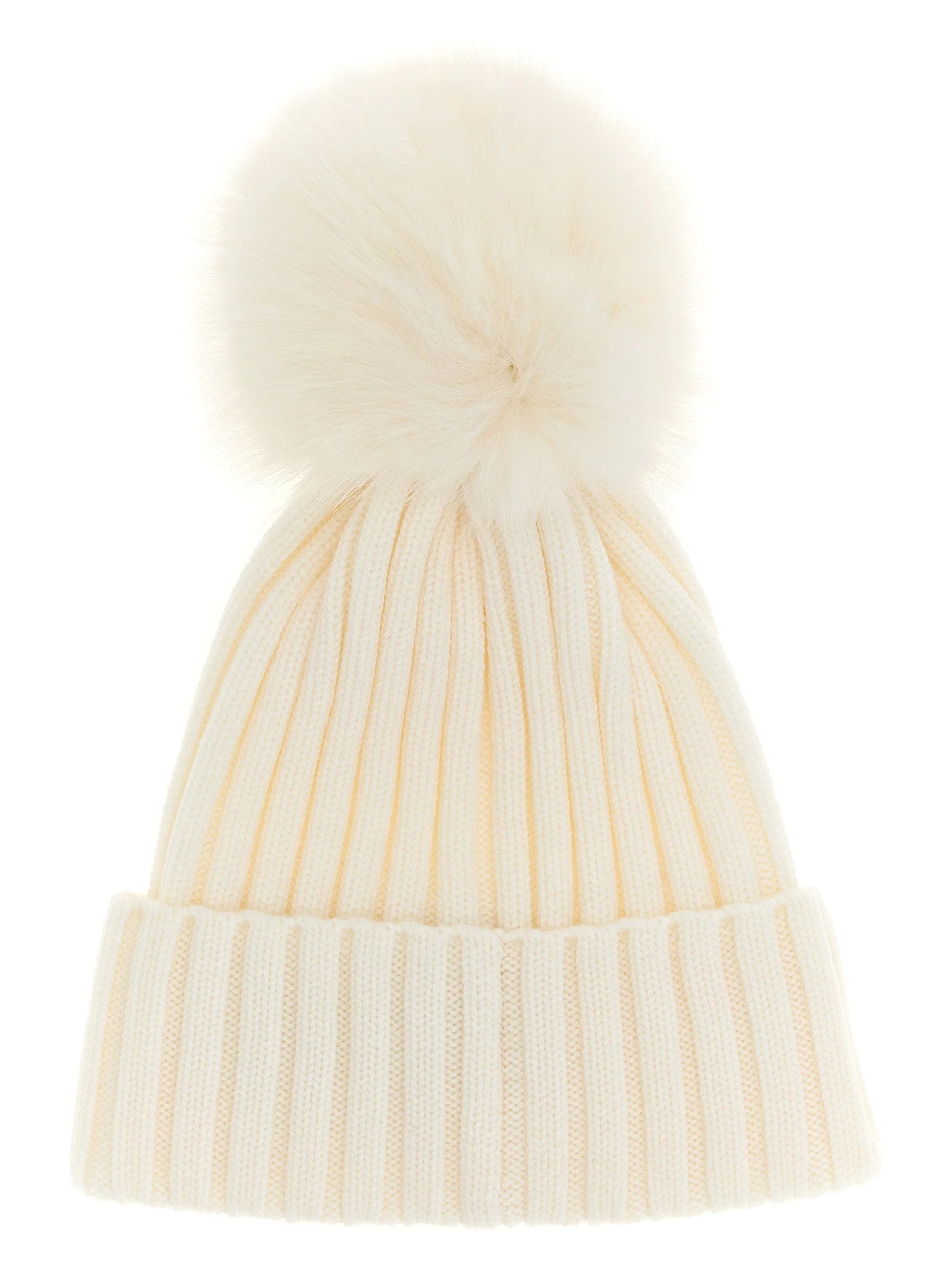 Moncler White MicroModal Beanie - UNI