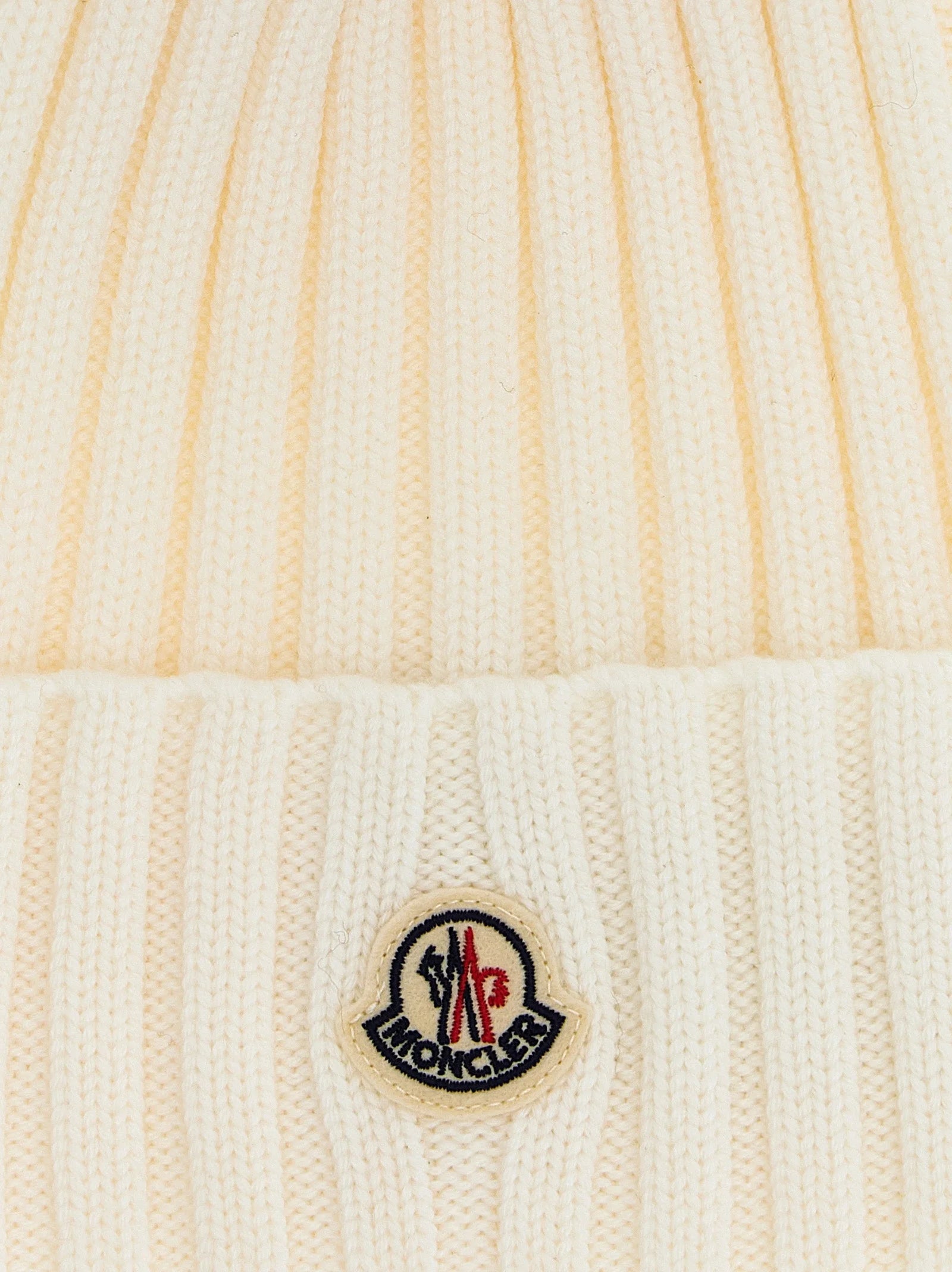 Moncler White MicroModal Beanie - UNI