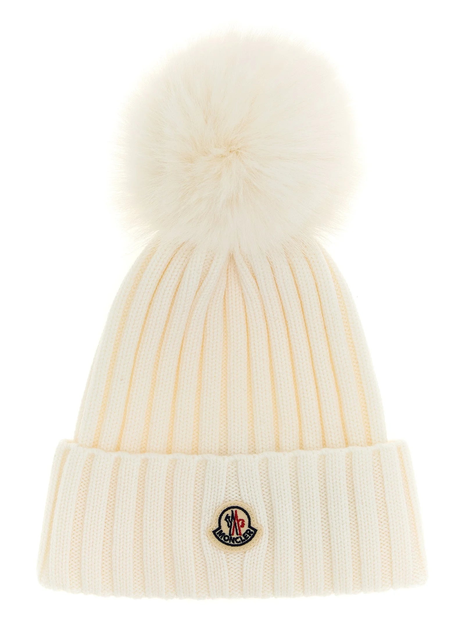 Moncler White MicroModal Beanie - UNI