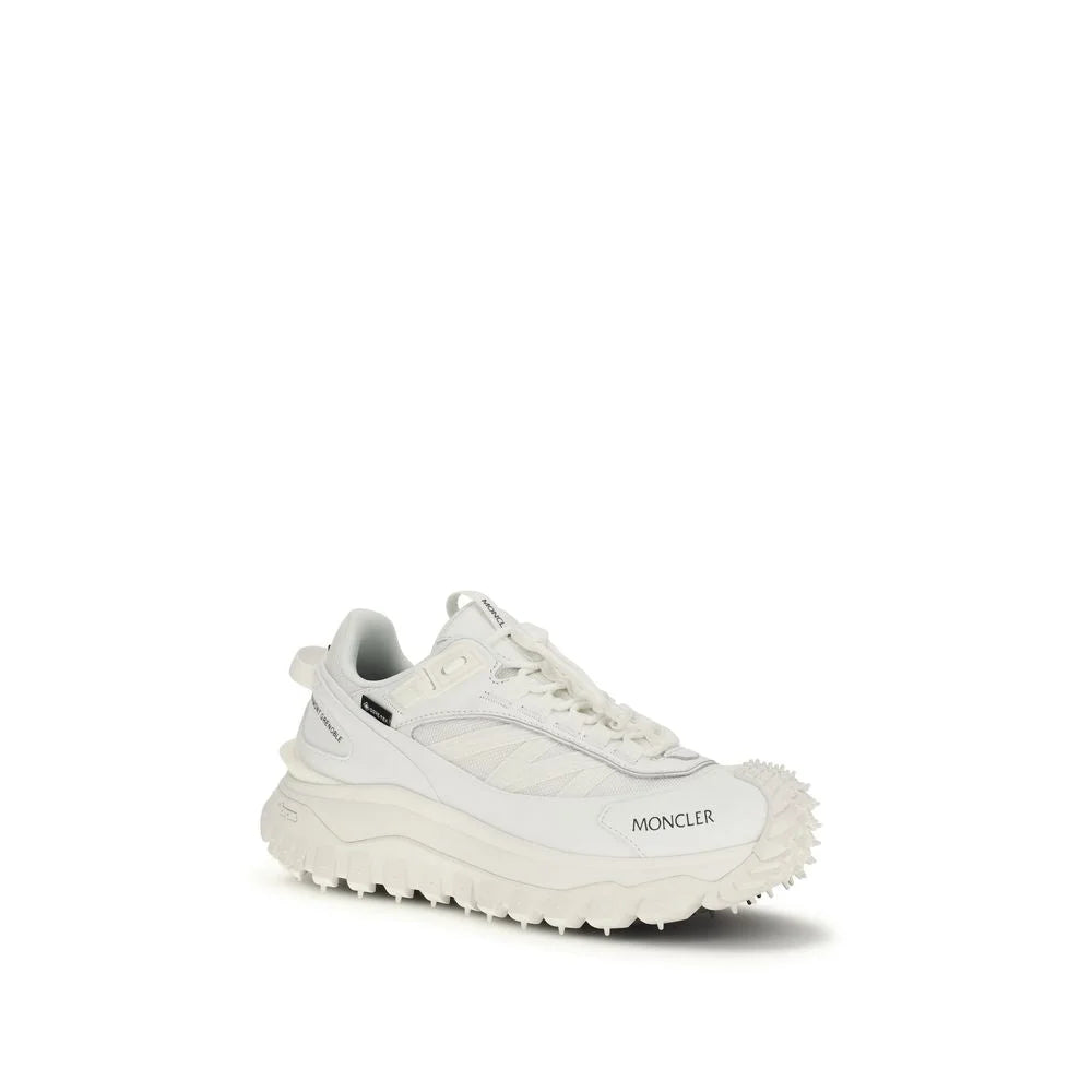 Moncler White Polyamide Athletic Sneakers