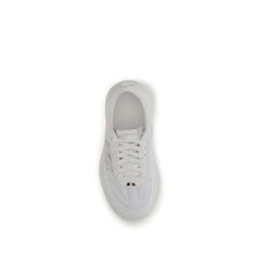 Moncler White Polyamide Athletic Sneakers
