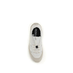 Moncler White Polyester Athletic Sneakers - EU36/US6
