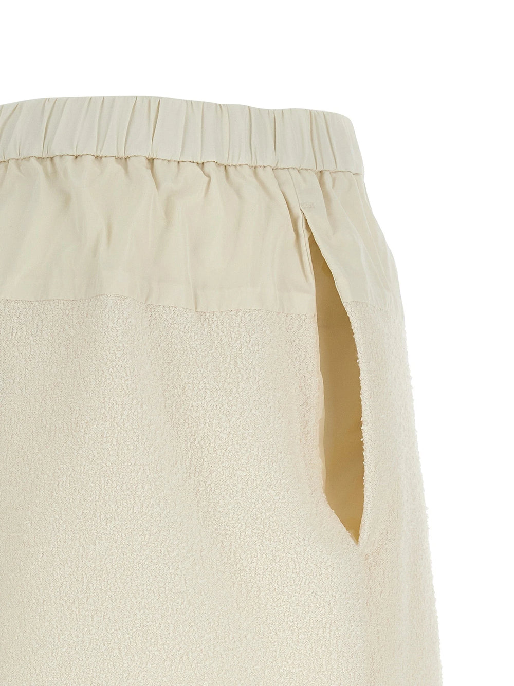 Moncler White Polyester Bermuda Shorts