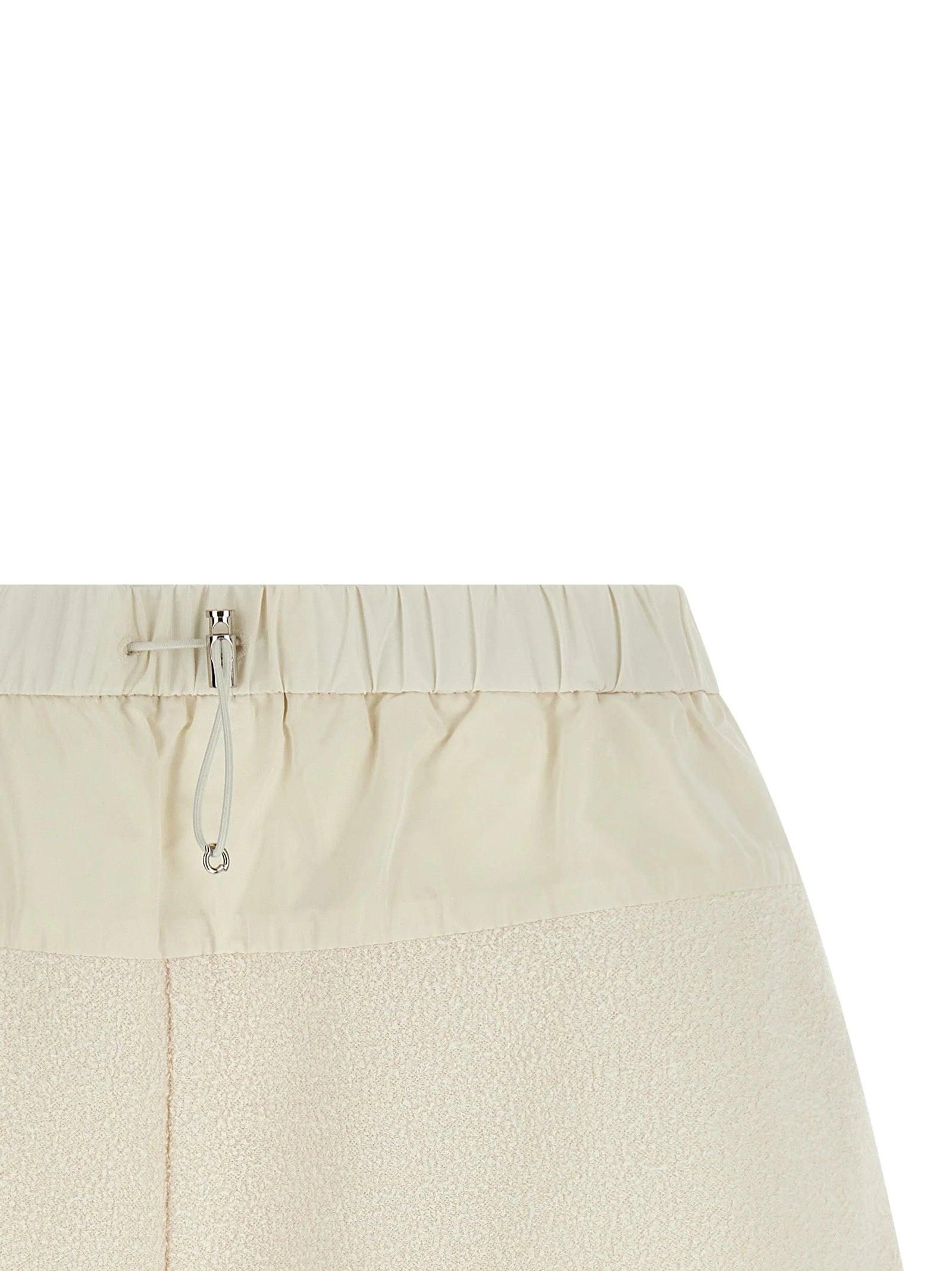 Moncler White Polyester Bermuda Shorts