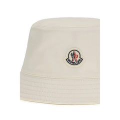 Moncler Vit Bucket Hat i Polyester - S