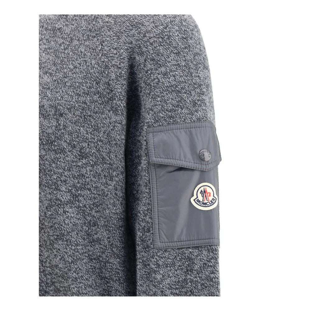 Moncler Wool mouliné and cashmere Sweater - S