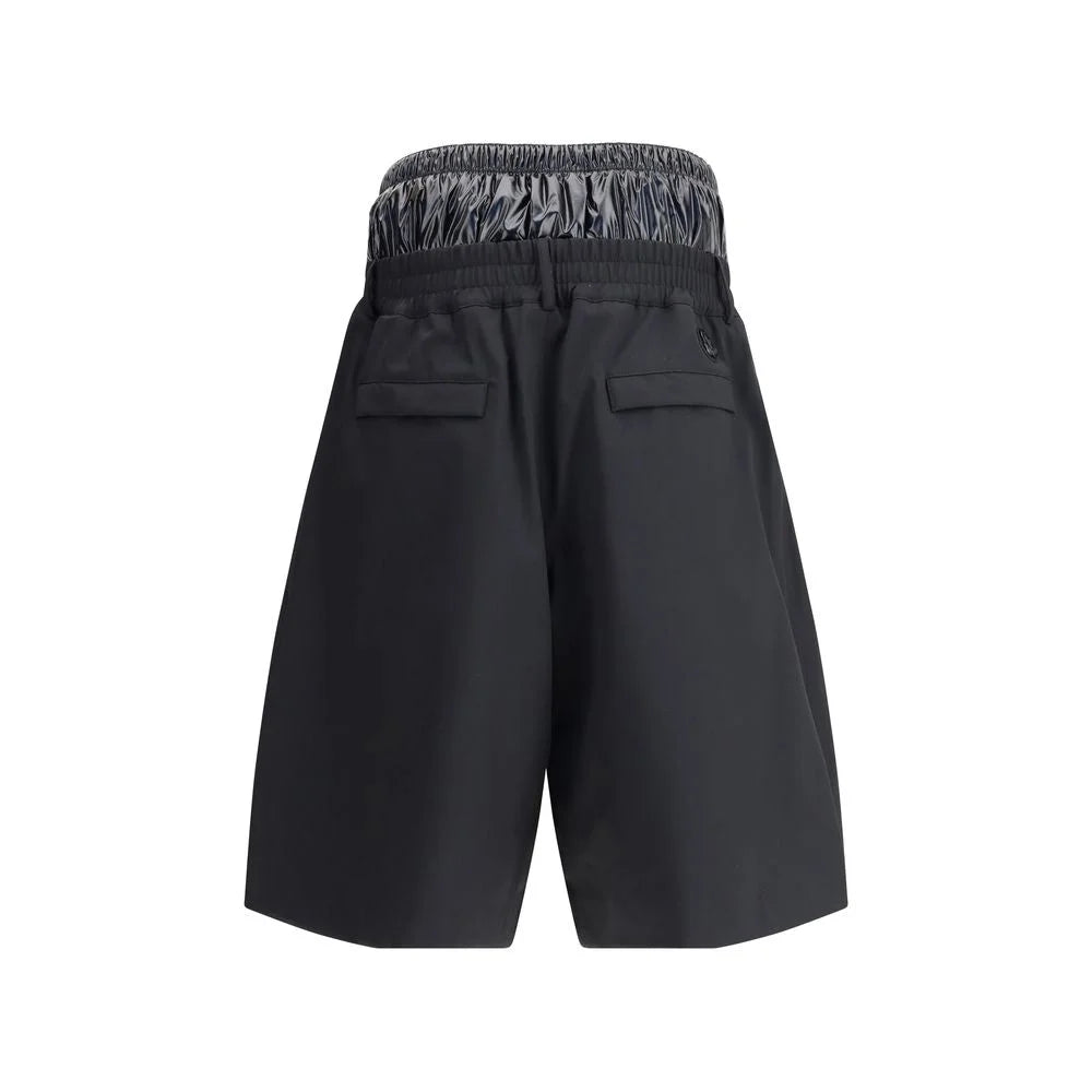 MONCLER x ASAP ROCKY Black Polyamide Bermuda Shorts - IT46 | S