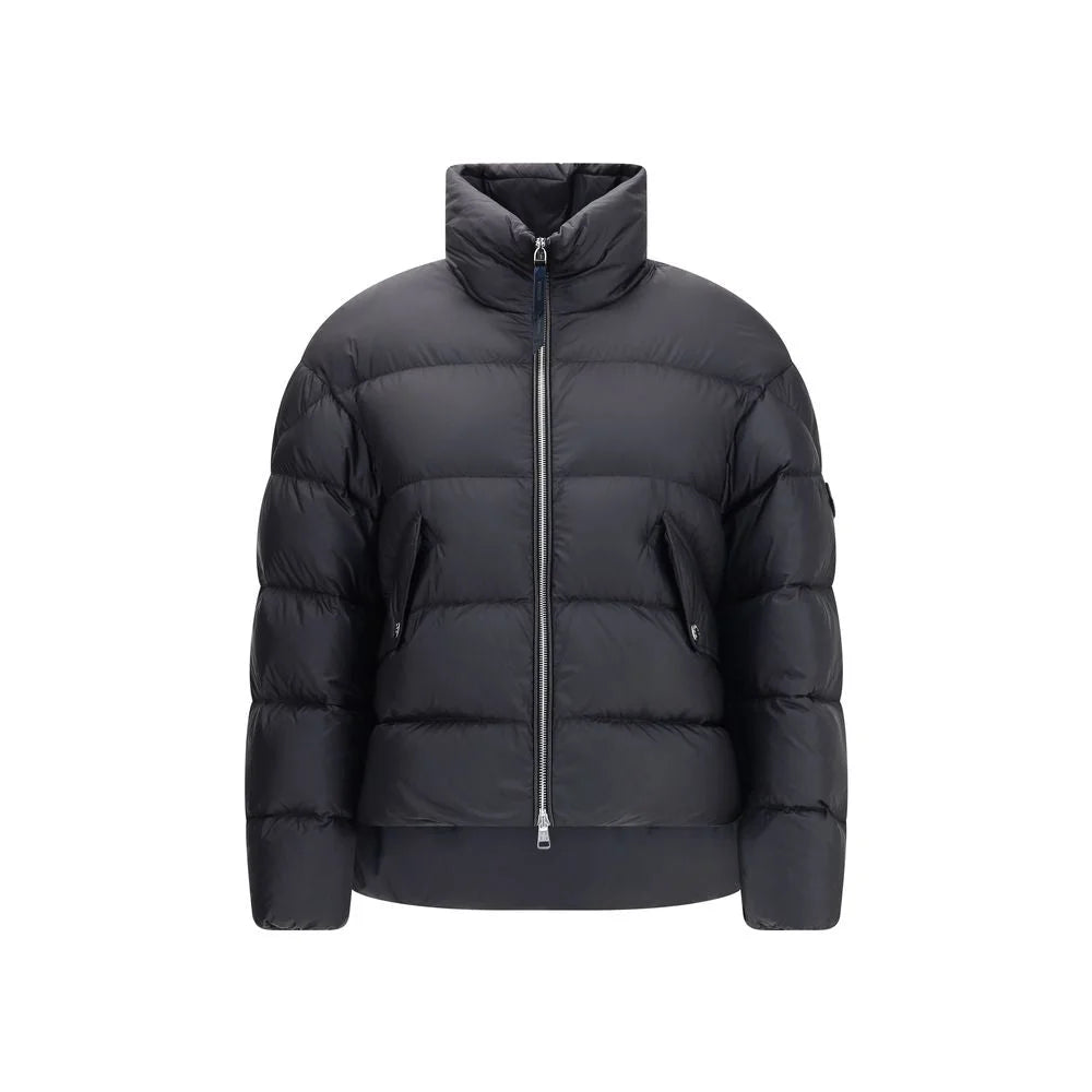 MONCLER x EDWARD ENNINFUL Black Polyamide Coat