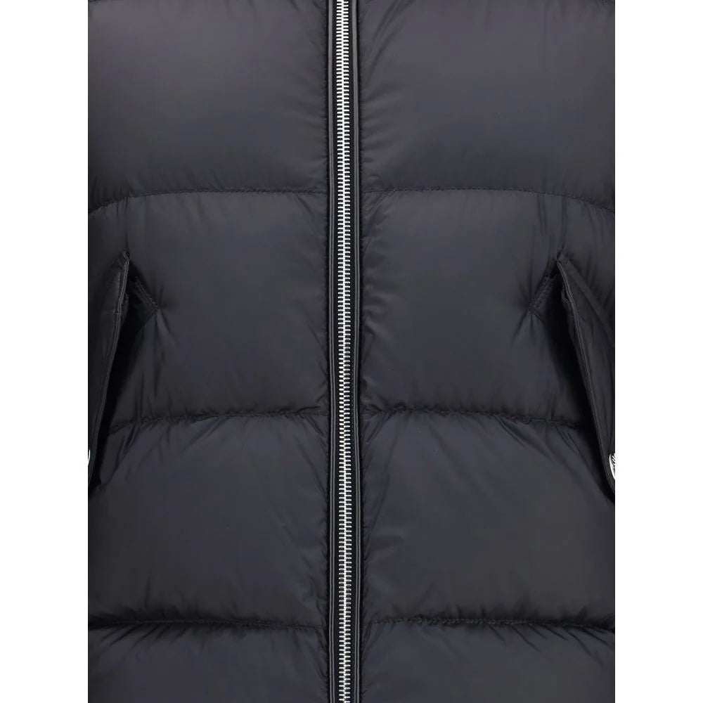 MONCLER x EDWARD ENNINFUL Black Polyamide Coat