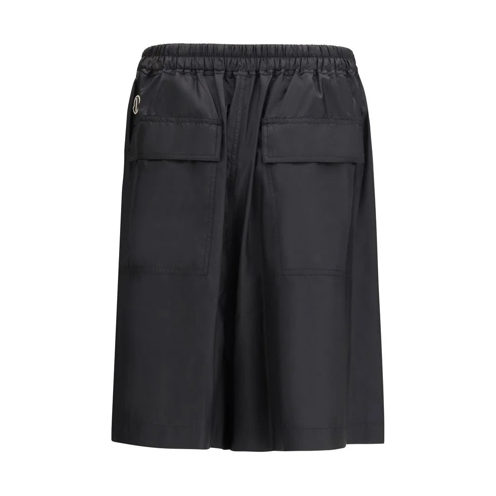 Moncler x Rick Owens Black Polyester Bermuda Shorts - S