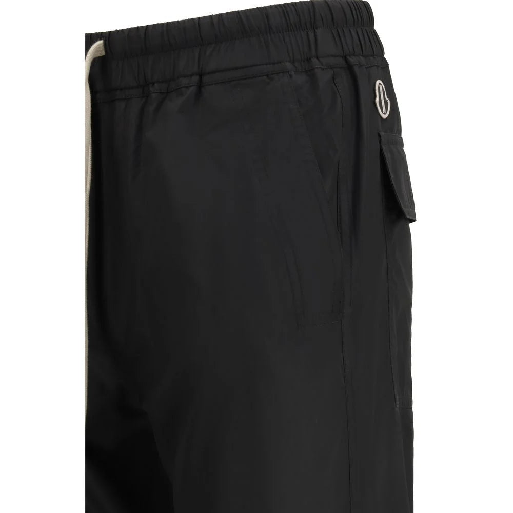 Moncler x Rick Owens Black Polyester Casual Pants - L