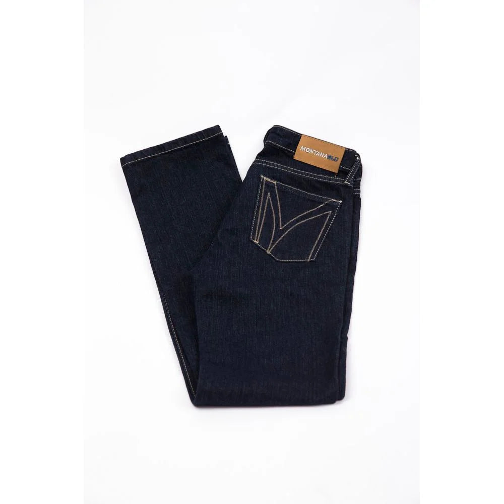 Montana Blu Blue Cotton Women Jeans - Jeans