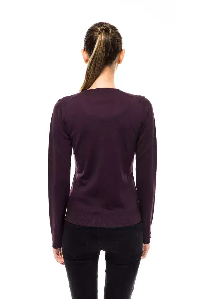 Montana Blu Purple Wool Women’s Sweater - Sweaters
