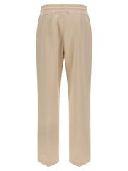MooRER Beige Cotton Joggers (Workout Pants)