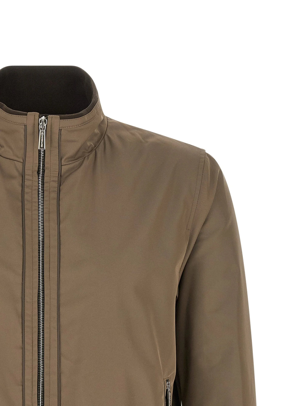 MooRER Beige Polyester Bomber